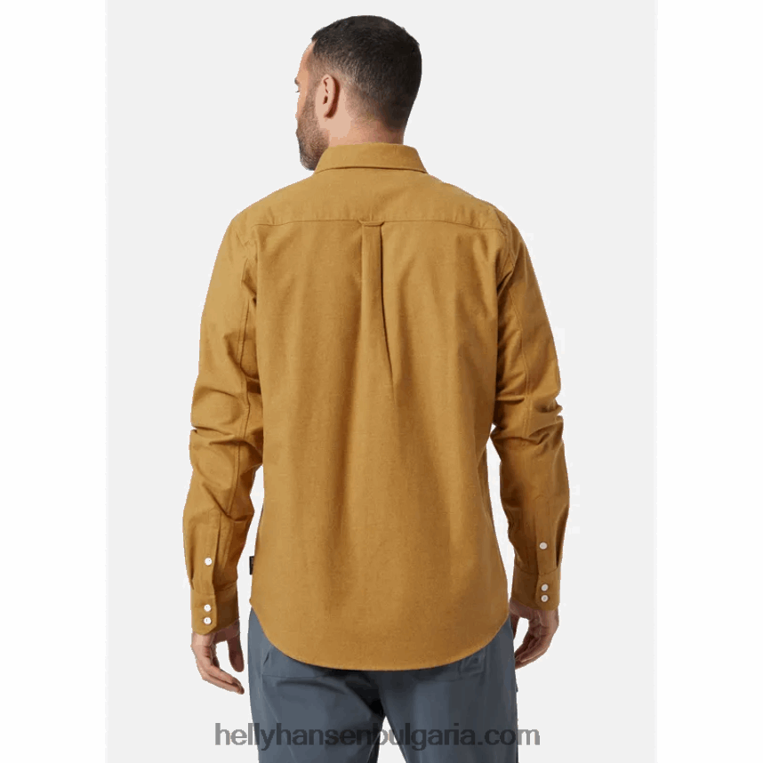 мъже мъжка фланелена риза от органичен памук 80V22D1012 кимион ског Helly-Hansen