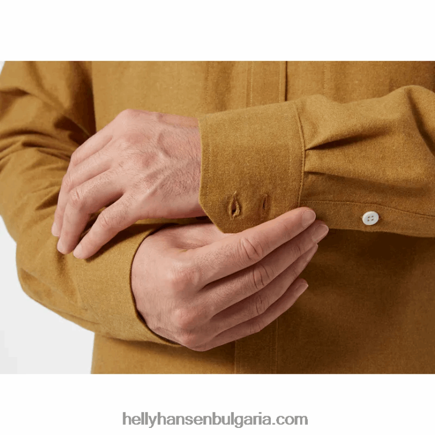 мъже мъжка фланелена риза от органичен памук 80V22D1012 кимион ског Helly-Hansen