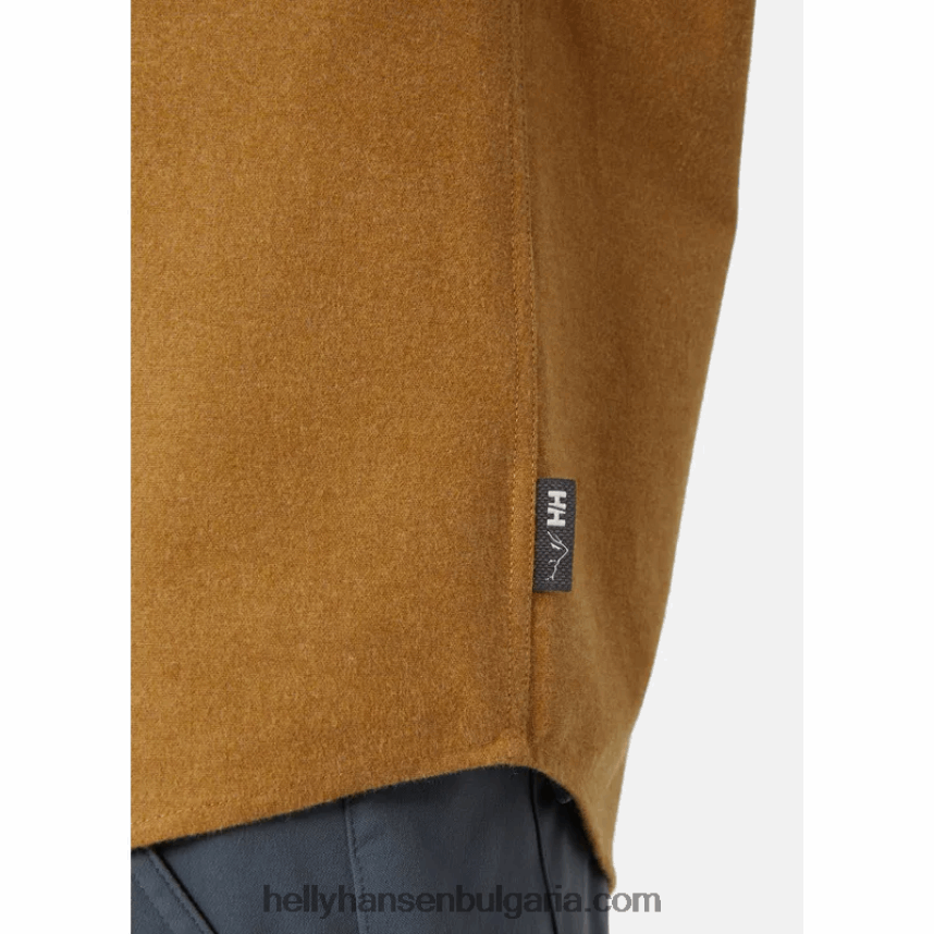 мъже мъжка фланелена риза от органичен памук 80V22D1012 кимион ског Helly-Hansen