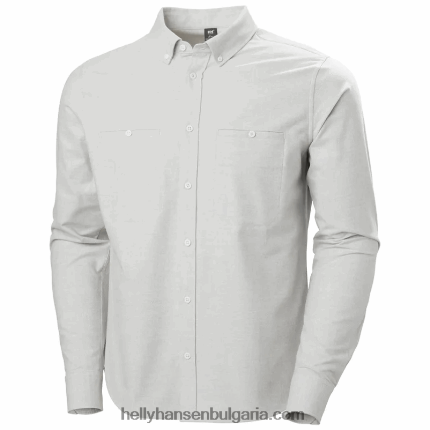 мъже мъжка фланелена риза от органичен памук 80V22D1013 кимион мелан Helly-Hansen
