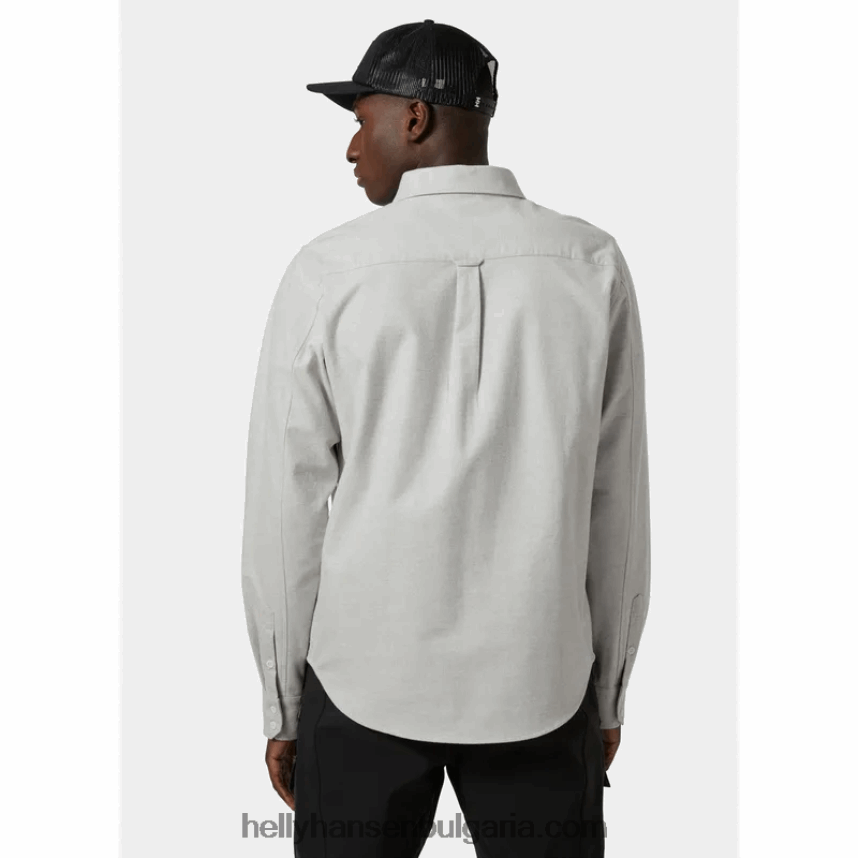 мъже мъжка фланелена риза от органичен памук 80V22D1013 кимион мелан Helly-Hansen