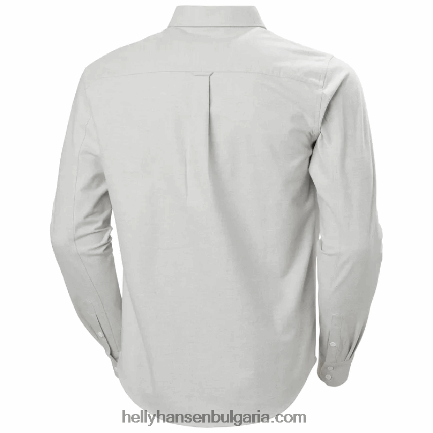 мъже мъжка фланелена риза от органичен памук 80V22D1013 кимион мелан Helly-Hansen