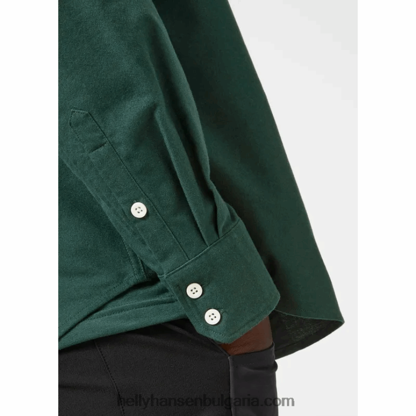 мъже мъжка фланелена риза от органичен памук 80V22D1014 меко сиво Helly-Hansen