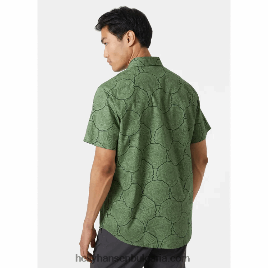 мъже мъжка риза с къс ръкав f2f 80V22D1023 синя мъгла Helly-Hansen