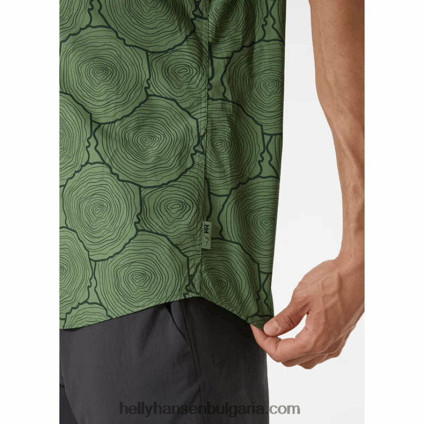 мъже мъжка риза с къс ръкав f2f 80V22D1023 синя мъгла Helly-Hansen