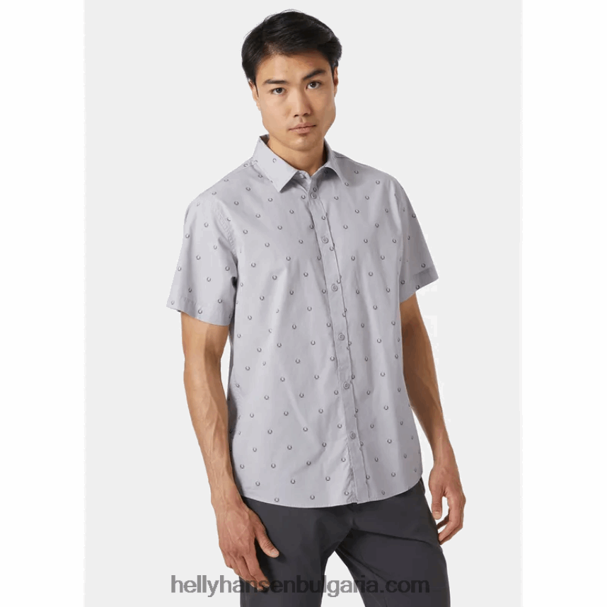 мъже мъжка риза с къс ръкав f2f 80V22D1024 нефритово дърво r Helly-Hansen