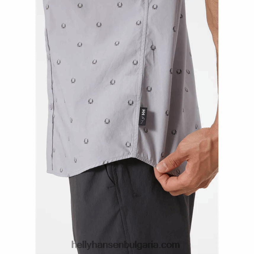 мъже мъжка риза с къс ръкав f2f 80V22D1024 нефритово дърво r Helly-Hansen