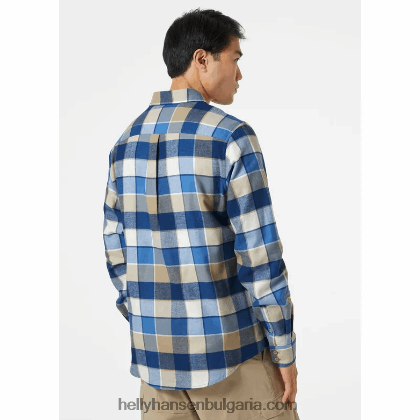 мъже мъжка органична фланелена риза lokka 80V22D1019 железен оксид Helly-Hansen