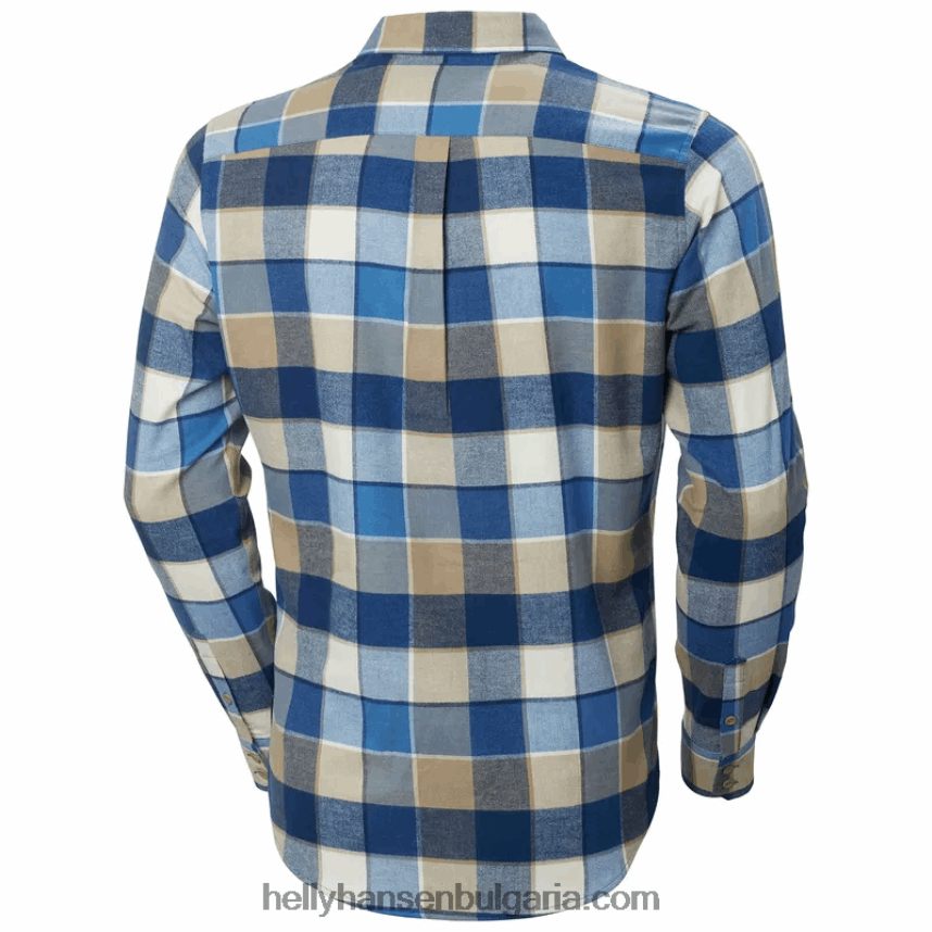 мъже мъжка органична фланелена риза lokka 80V22D1019 железен оксид Helly-Hansen