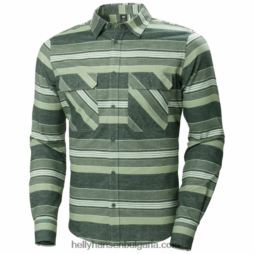 мъже мъжка органична фланелена риза lokka 80V22D1020 камъче плай Helly-Hansen