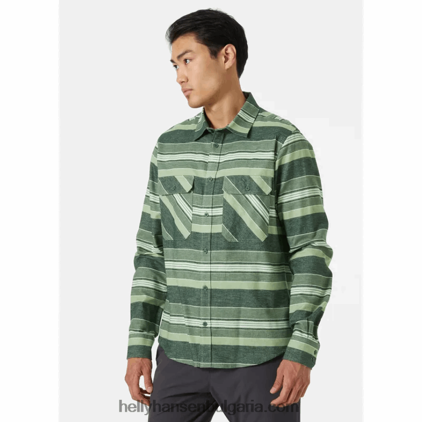 мъже мъжка органична фланелена риза lokka 80V22D1020 камъче плай Helly-Hansen