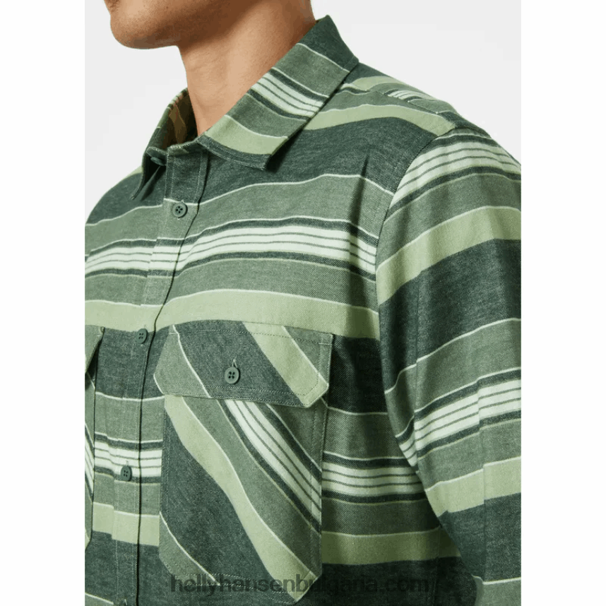 мъже мъжка органична фланелена риза lokka 80V22D1020 камъче плай Helly-Hansen
