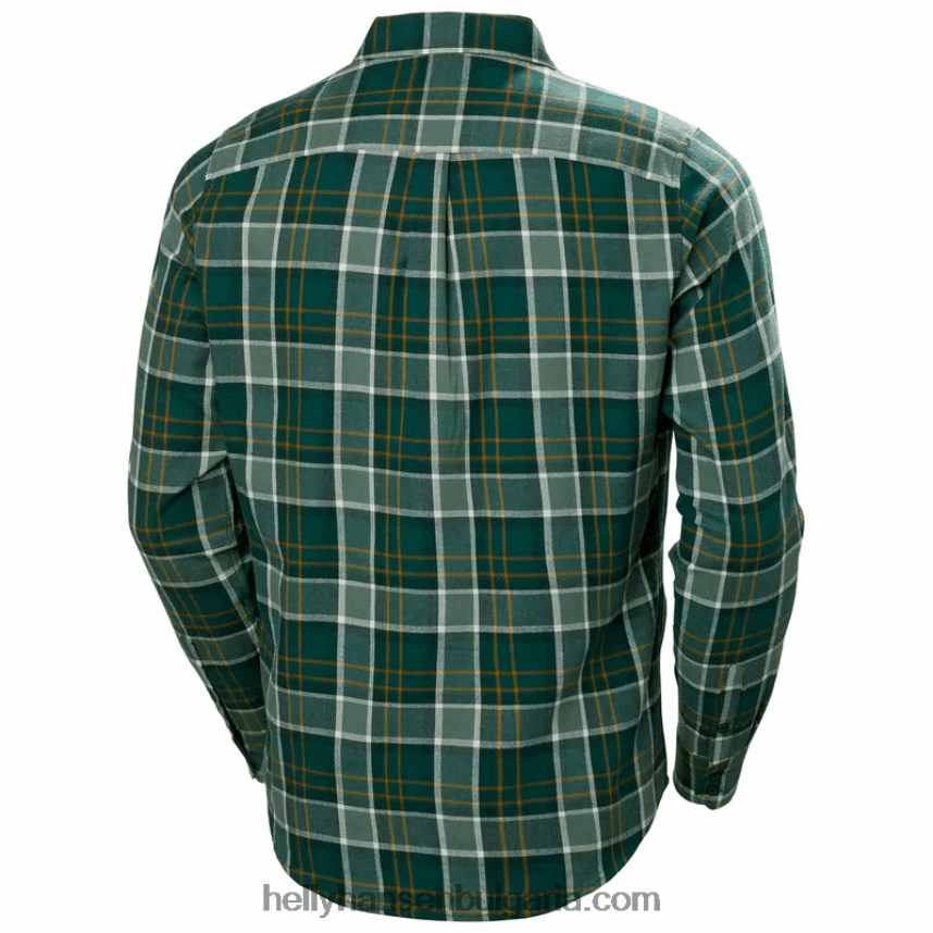 мъже мъжка органична фланелена риза lokka 80V22D1021 смърч stri Helly-Hansen
