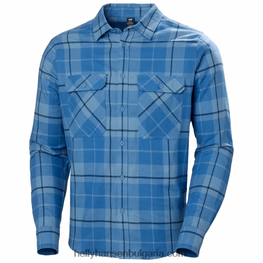 мъже мъжка органична фланелена риза lokka 80V22D1022 най-тъмен spr Helly-Hansen