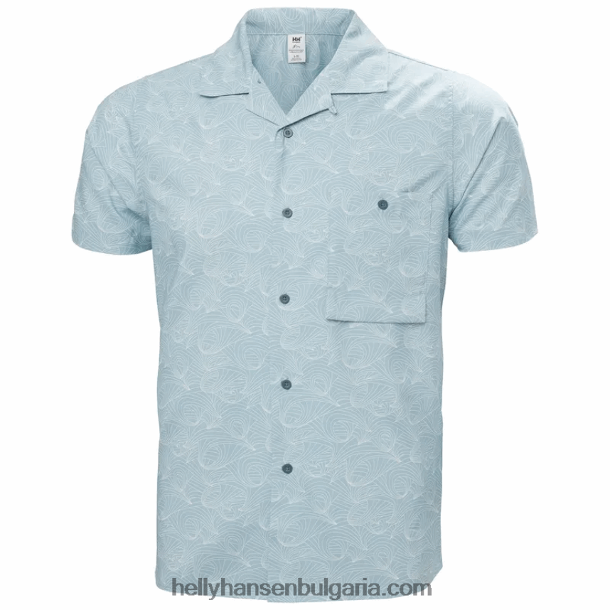 мъже мъжка рециклирана риза oya 80V22D1016 лав зелено h Helly-Hansen