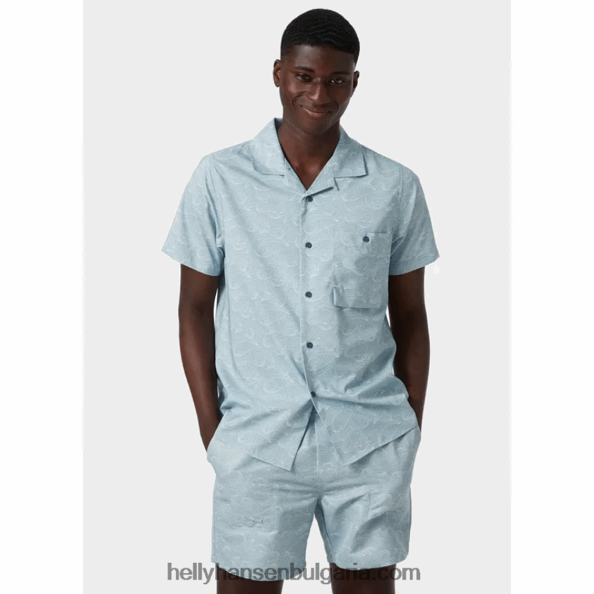 мъже мъжка рециклирана риза oya 80V22D1016 лав зелено h Helly-Hansen