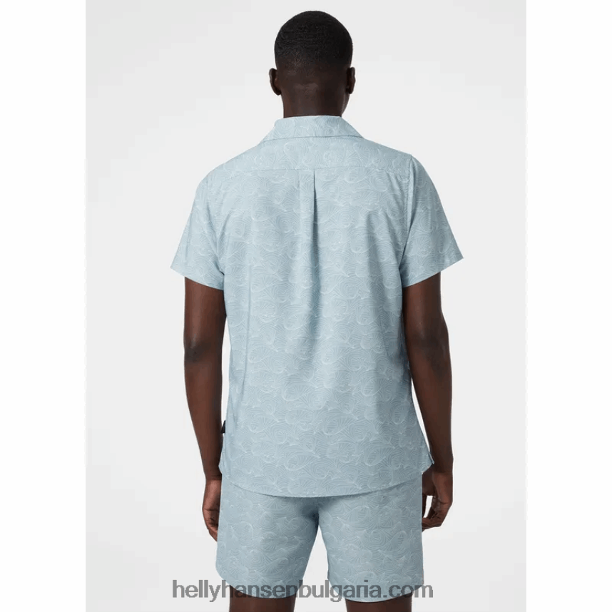 мъже мъжка рециклирана риза oya 80V22D1016 лав зелено h Helly-Hansen