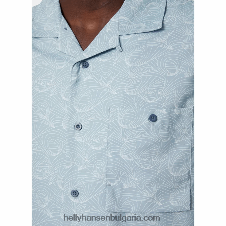 мъже мъжка рециклирана риза oya 80V22D1016 лав зелено h Helly-Hansen