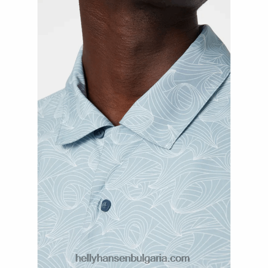 мъже мъжка рециклирана риза oya 80V22D1016 лав зелено h Helly-Hansen