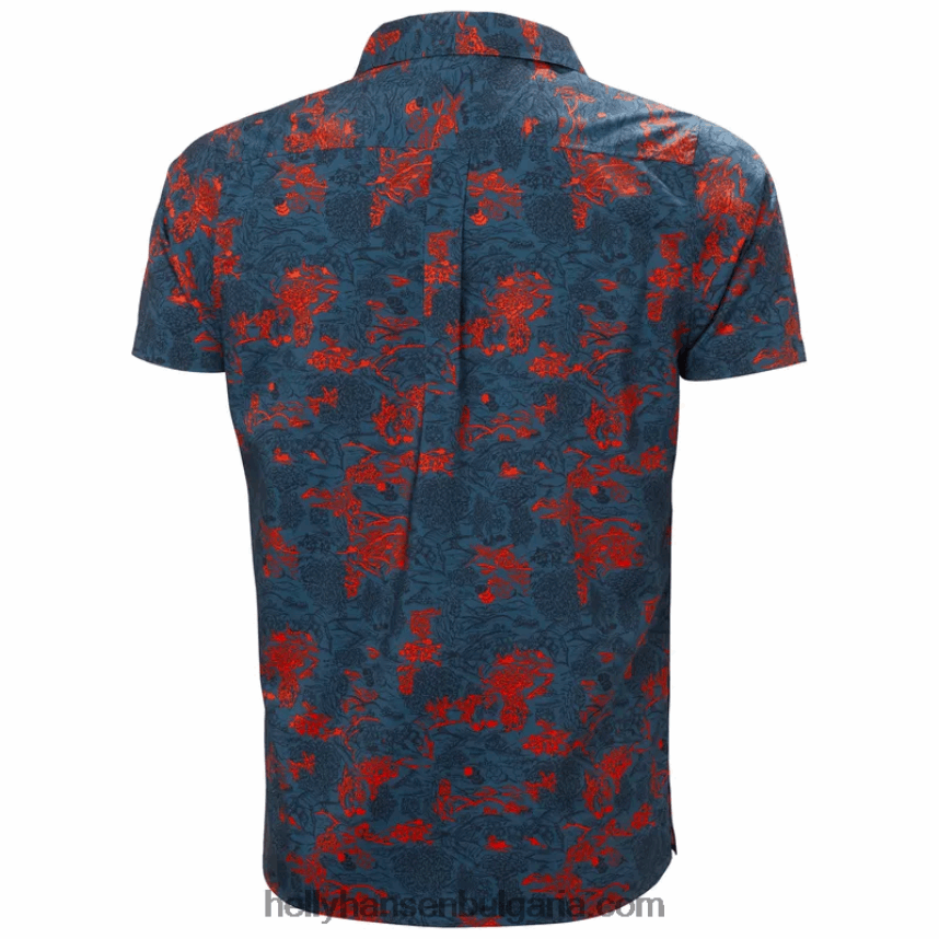 мъже мъжка рециклирана риза oya 80V22D1017 прашно синьо Helly-Hansen