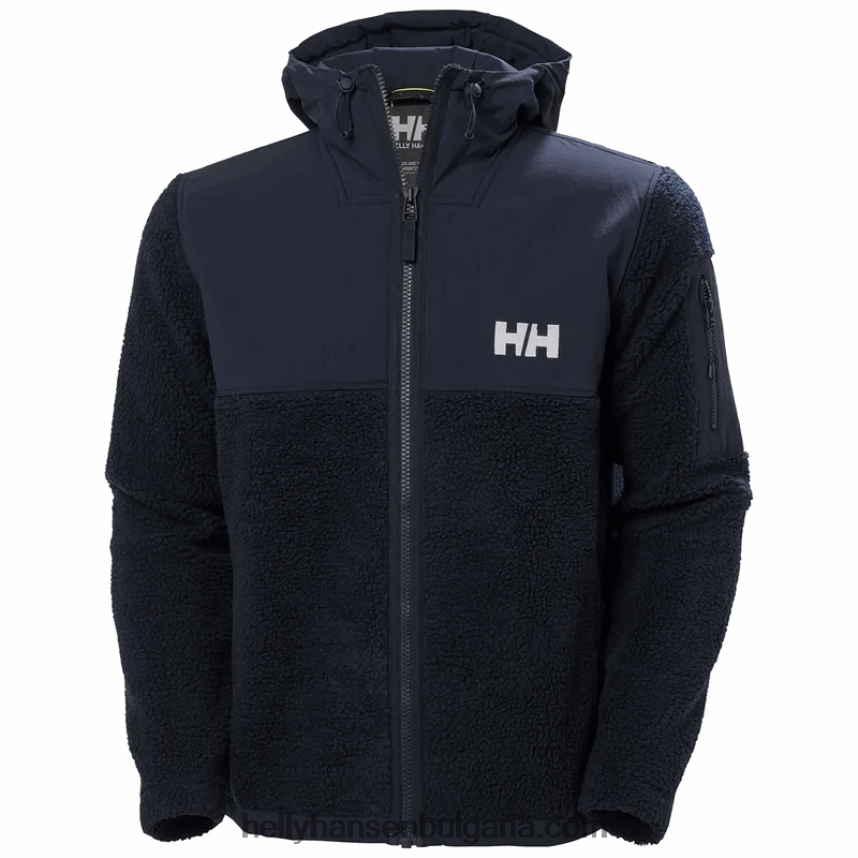 мъже мъжко патрулно поларено яке 80V22D512 черен Helly-Hansen