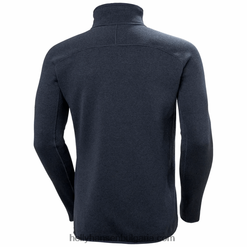 мъже мъжки полиран с половин цип varde midlayer 2.0 80V22D499 черен Helly-Hansen