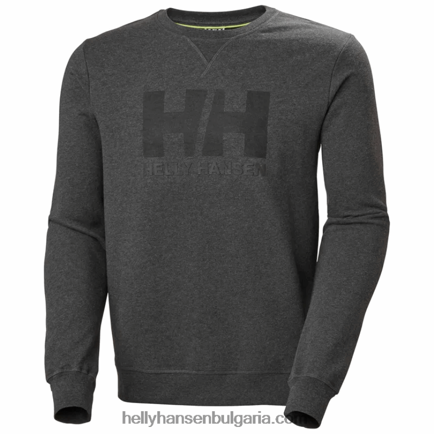 мъже мъжки суичър с лого hh crew 80V22D803 абанос мелан Helly-Hansen