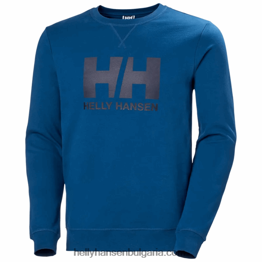 мъже мъжки суичър с лого hh crew 80V22D805 азурит Helly-Hansen