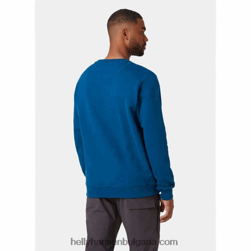 мъже мъжки суичър с лого hh crew 80V22D805 азурит Helly-Hansen