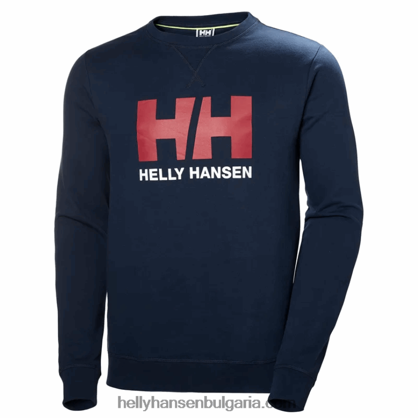 мъже мъжки суичър с лого hh crew 80V22D806 дълбок фиорд Helly-Hansen