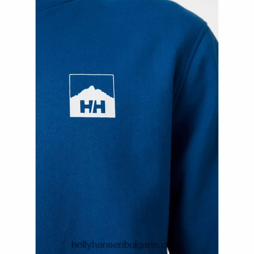 мъже мъжки суичър nord graphic crew 80V22D778 сив меланг Helly-Hansen