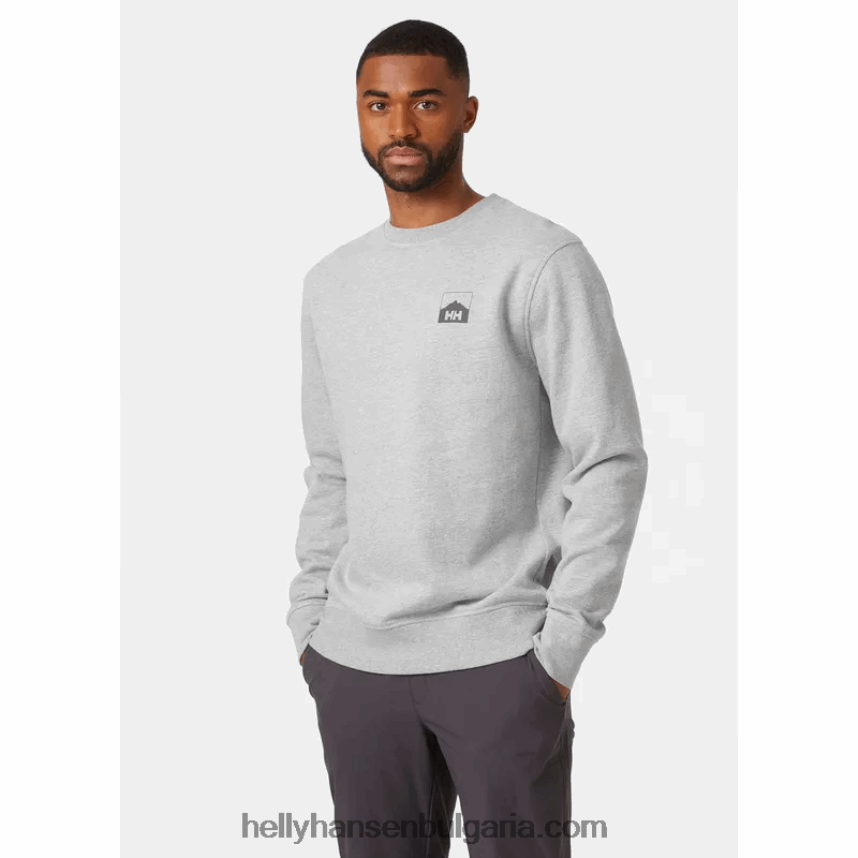 мъже мъжки суичър nord graphic crew 80V22D779 дълбок фиорд Helly-Hansen