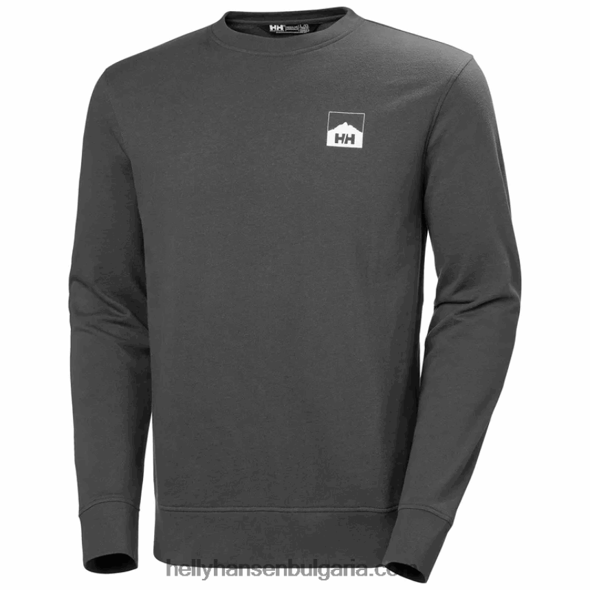 мъже мъжки суичър nord graphic crew 80V22D780 сив меланг Helly-Hansen