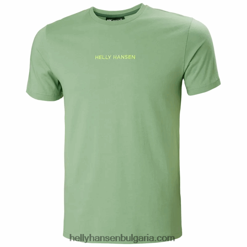 мъже мъжка тениска с основни графики 80V22D949 черен Helly-Hansen