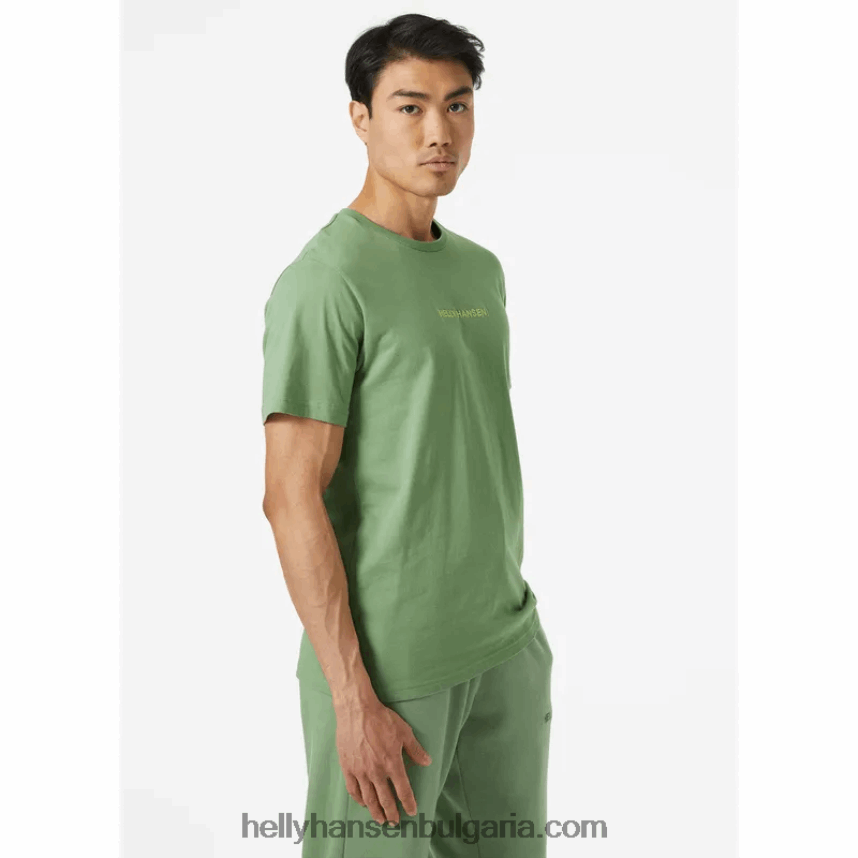 мъже мъжка тениска с основни графики 80V22D949 черен Helly-Hansen