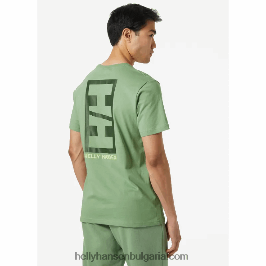 мъже мъжка тениска с основни графики 80V22D949 черен Helly-Hansen