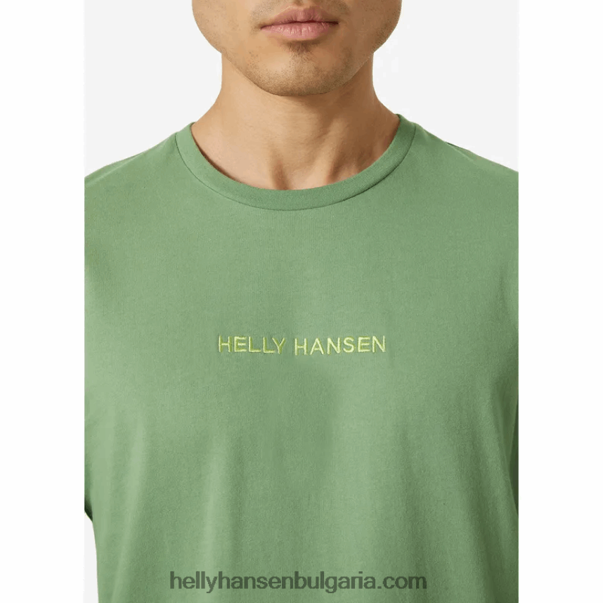 мъже мъжка тениска с основни графики 80V22D949 черен Helly-Hansen