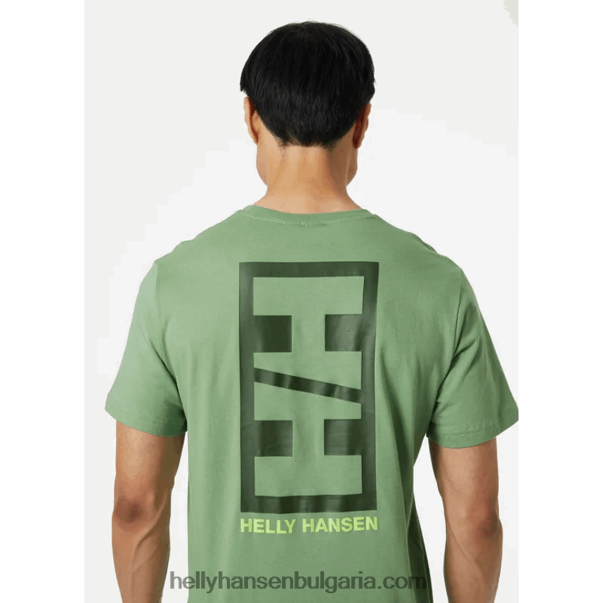 мъже мъжка тениска с основни графики 80V22D949 черен Helly-Hansen