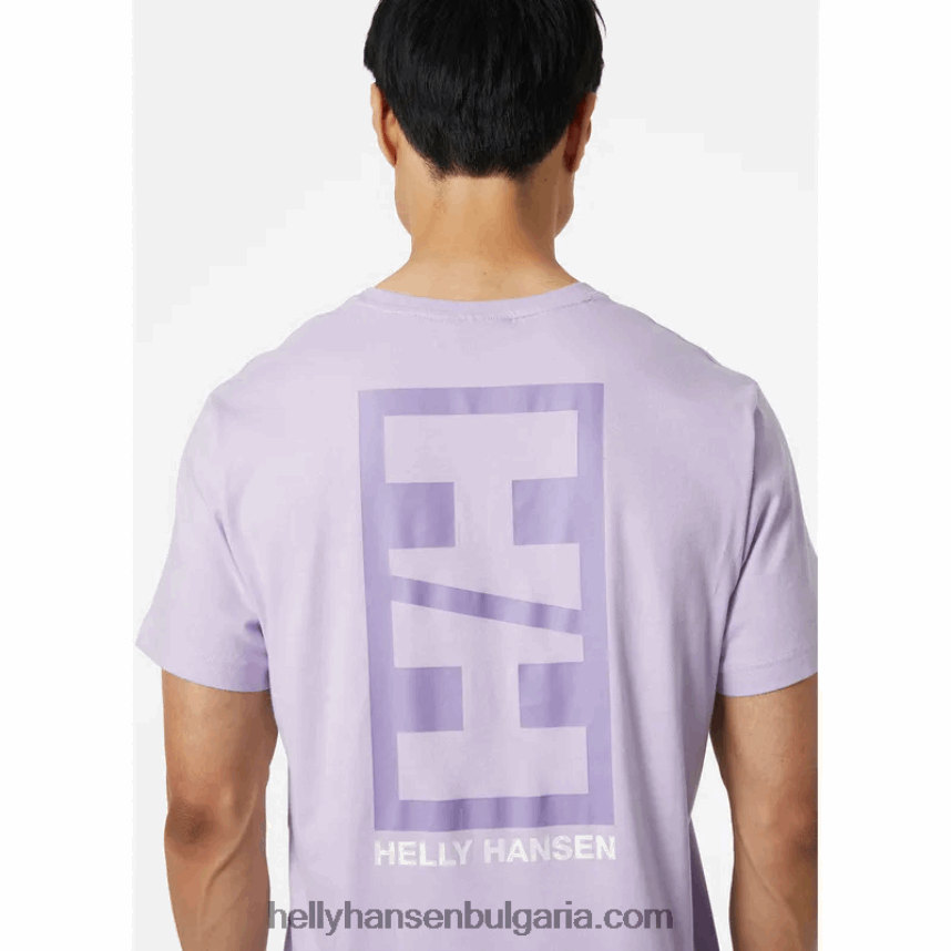мъже мъжка тениска с основни графики 80V22D950 нефрит Helly-Hansen