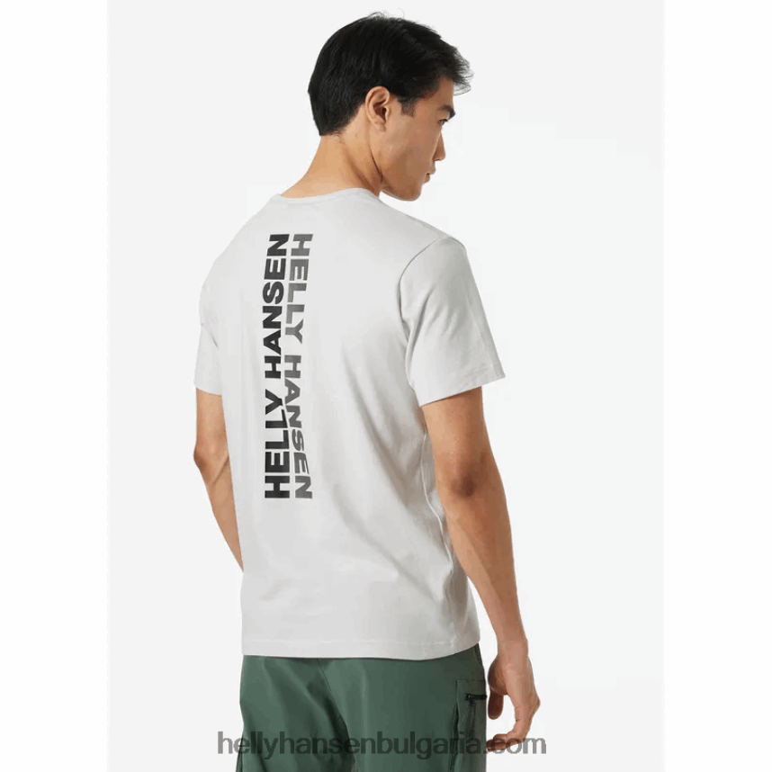 мъже мъжка тениска с основни графики 80V22D951 лилатех Helly-Hansen