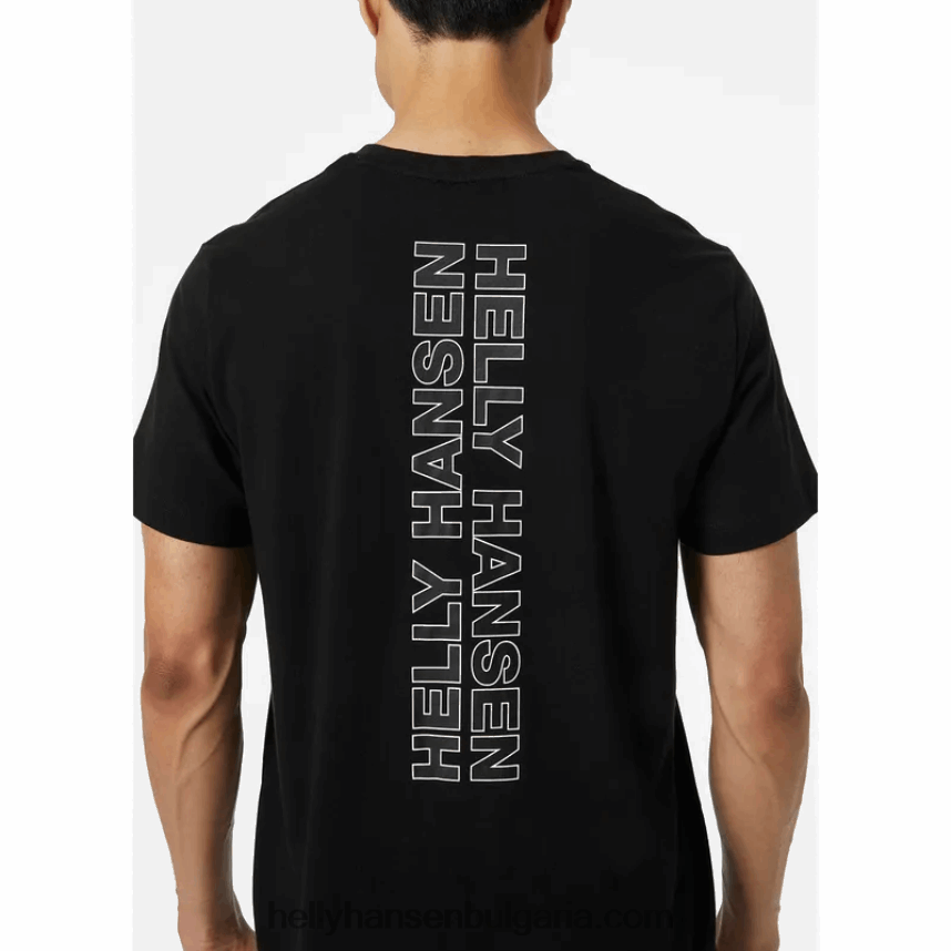 мъже мъжка тениска с основни графики 80V22D952 нимб облак Helly-Hansen