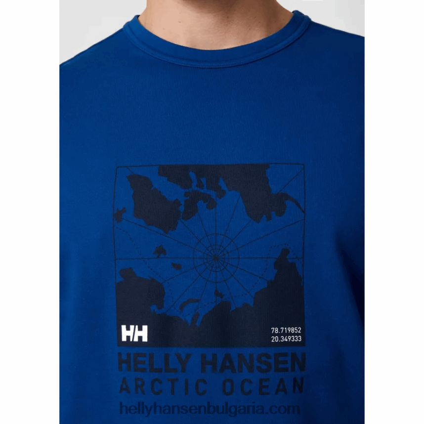 мъже мъжка памучна тениска с дълъг ръкав Arctic Ocean 80V22D937 черен Helly-Hansen