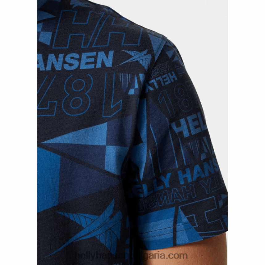 мъже мъжка тениска Newport от органичен памук 80V22D954 каньон Helly-Hansen