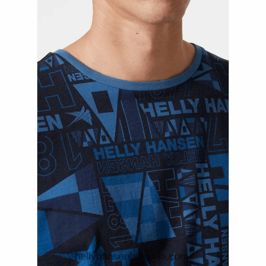 мъже мъжка тениска Newport от органичен памук 80V22D954 каньон Helly-Hansen