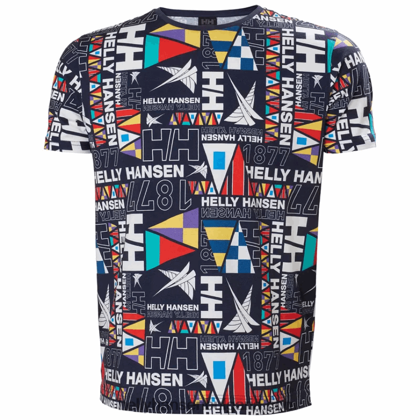 мъже мъжка тениска Newport от органичен памук 80V22D955 океански град Helly-Hansen