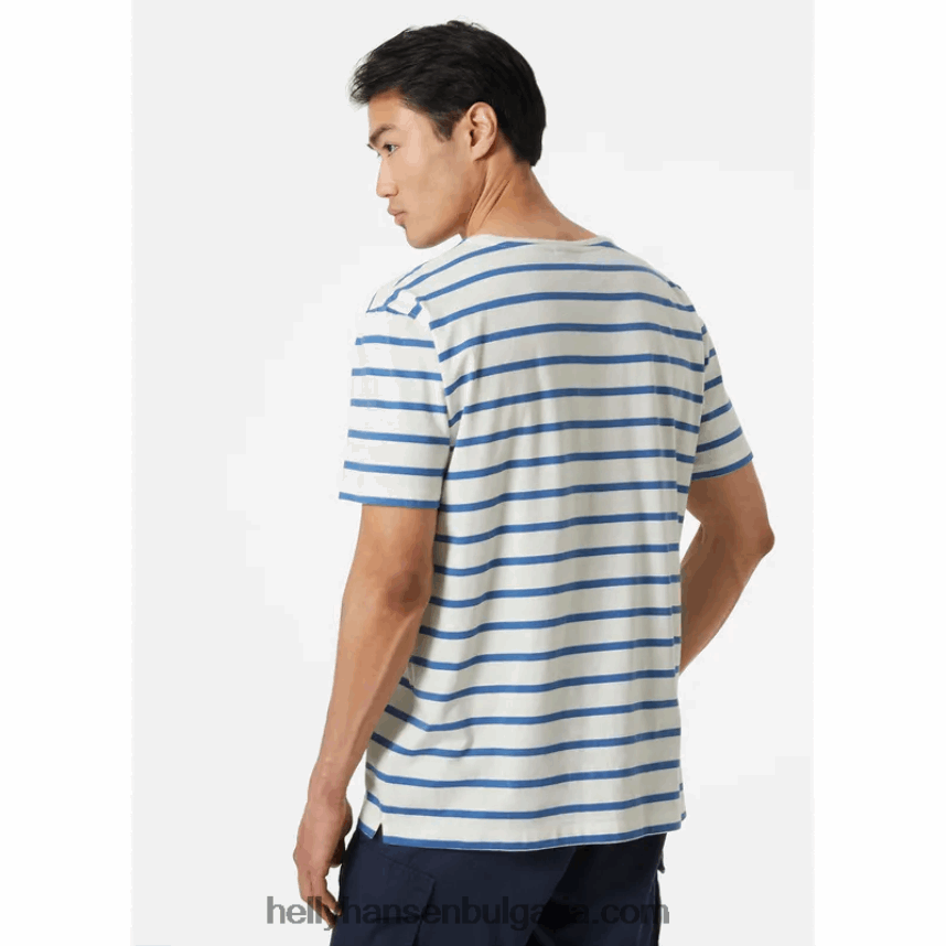 мъже мъжка тениска Newport от органичен памук 80V22D956 военноморски бурги Helly-Hansen