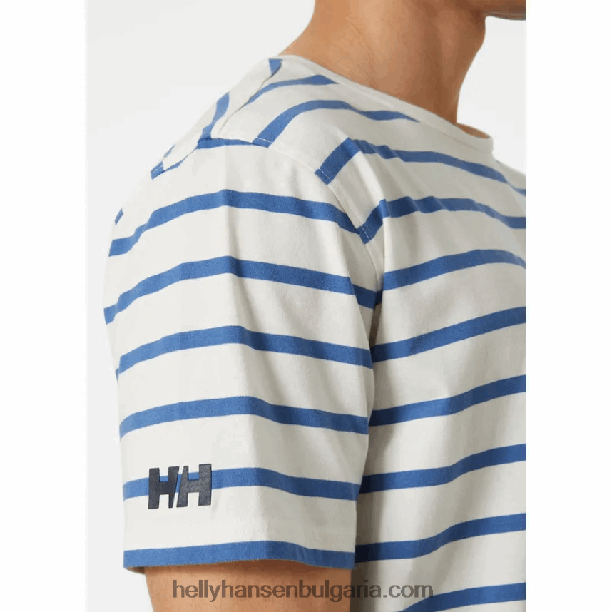мъже мъжка тениска Newport от органичен памук 80V22D956 военноморски бурги Helly-Hansen