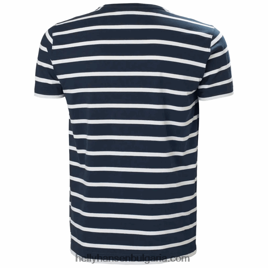 мъже мъжка тениска Newport от органичен памук 80V22D957 сняг Helly-Hansen