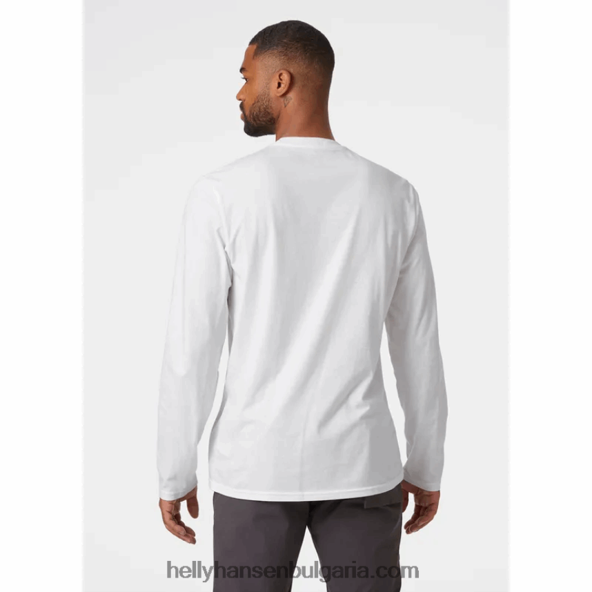 мъже мъжка тениска с дълъг ръкав с графика Nord 80V22D911 дълбок фиорд Helly-Hansen