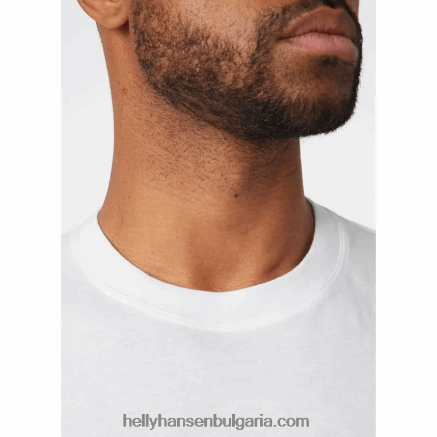 мъже мъжка тениска с дълъг ръкав с графика Nord 80V22D911 дълбок фиорд Helly-Hansen